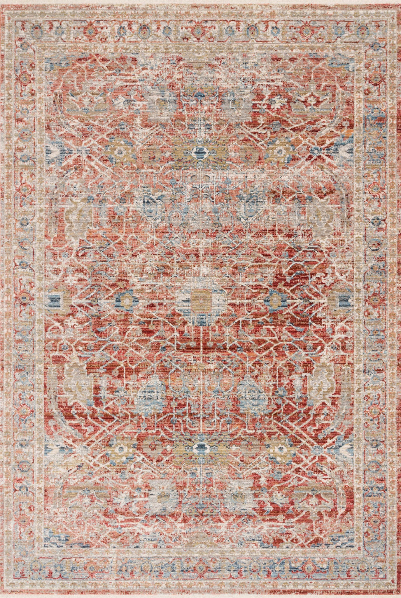 Claire Red / Ivory — a Loloi rug at Laurie Yapp Home.