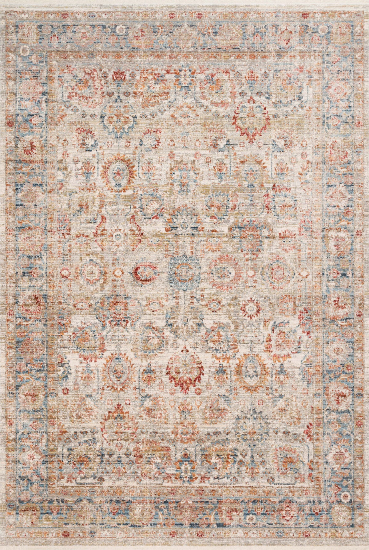 Claire Ivory / Ocean — a Loloi rug at Laurie Yapp Home.