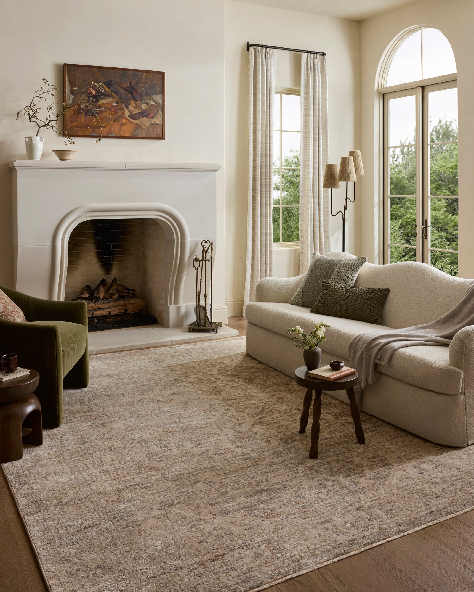 Clarisse Smoke / Natural — a Loloi rug at Laurie Yapp Home.