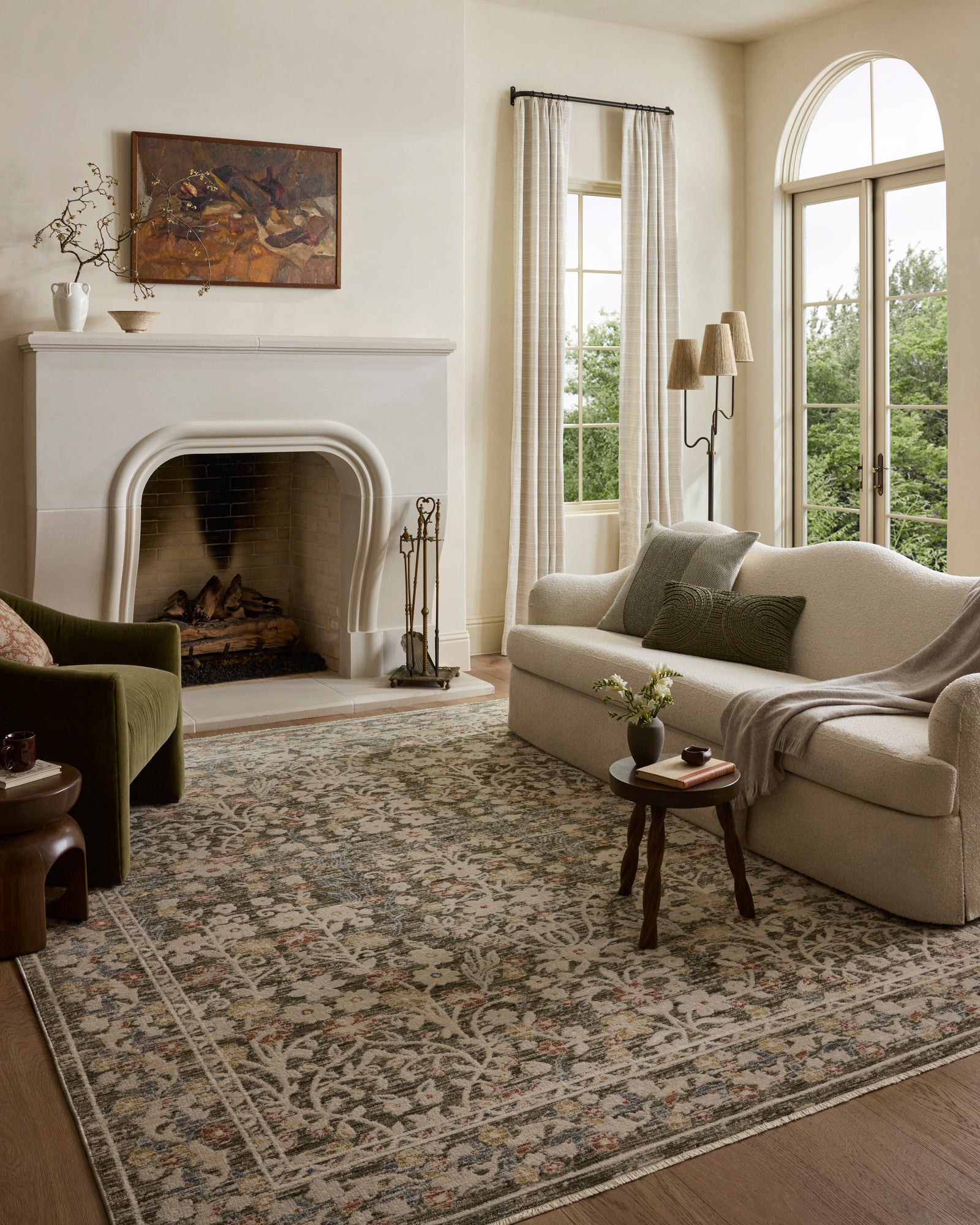Clarisse Olive / Multi — a Loloi rug at Laurie Yapp Home.