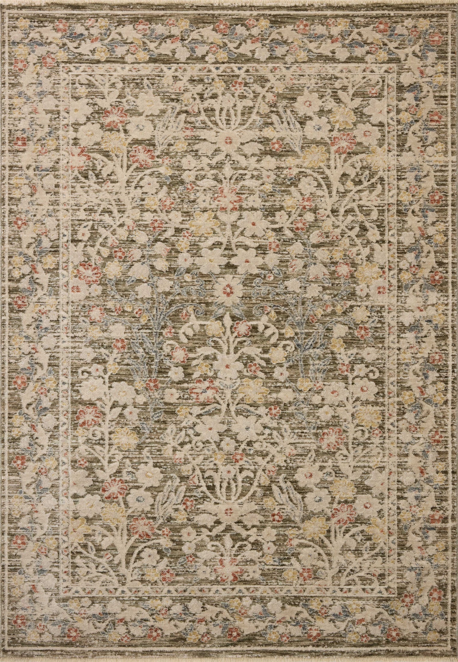 Clarisse Olive / Multi — a Loloi rug at Laurie Yapp Home.