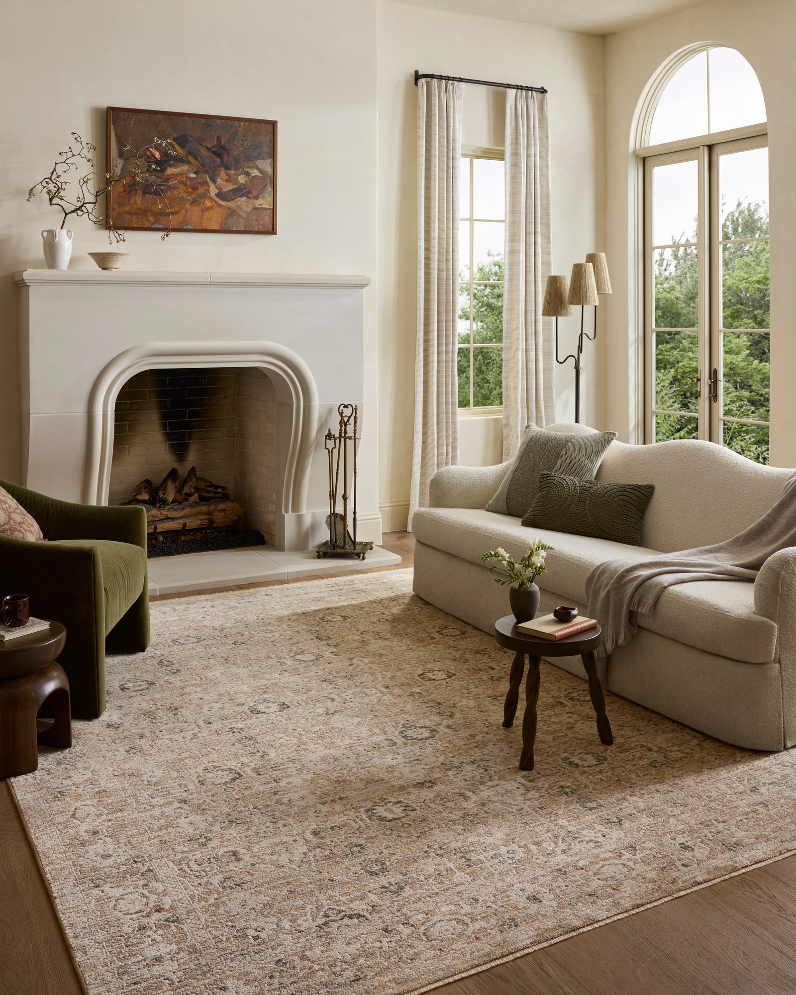 Clarisse Natural / Granite — a Loloi rug at Laurie Yapp Home.