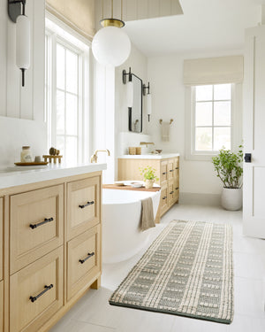 Colton Ivory / Sage shown from a different angle to reveal its pattern.