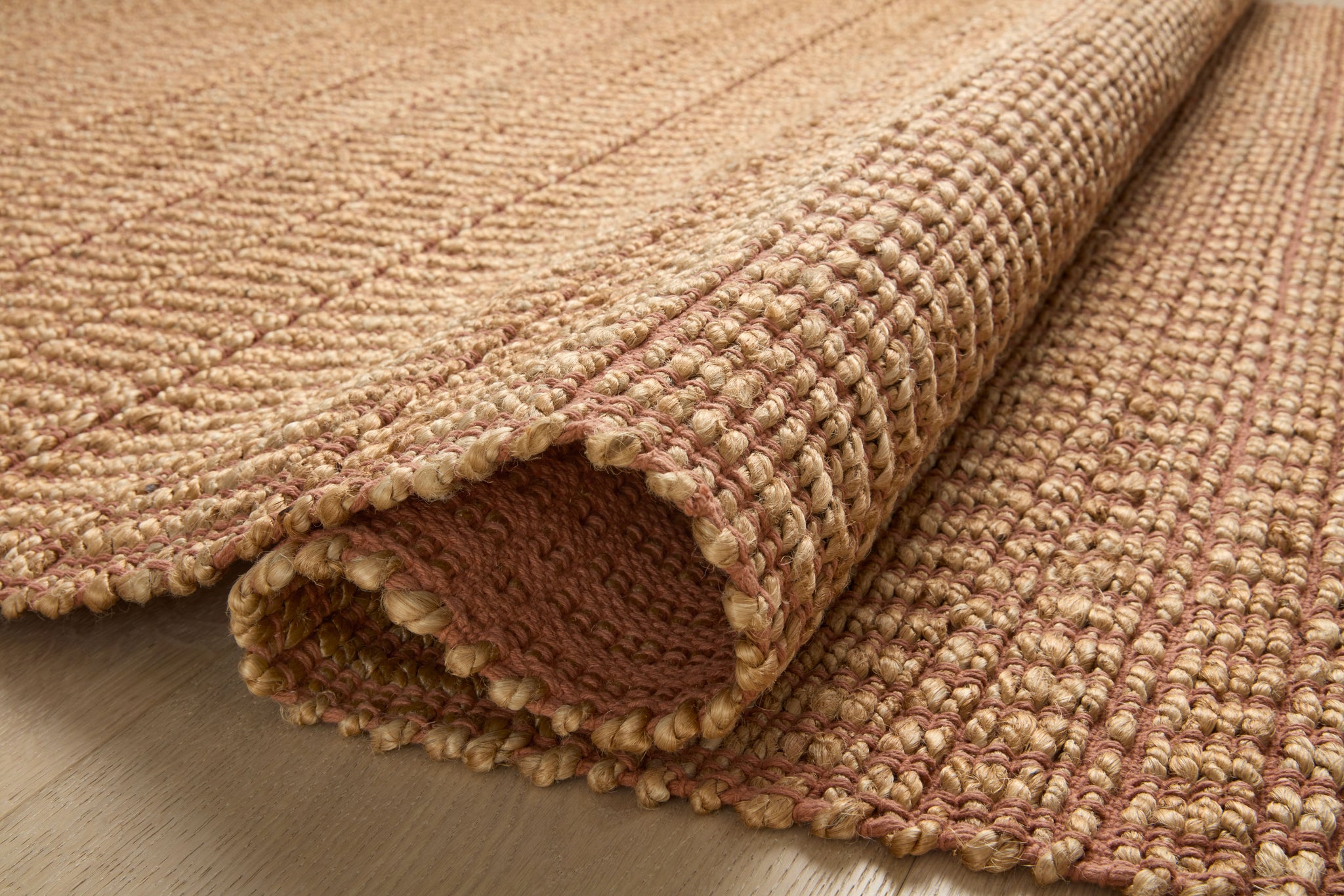 Colton Natural / Clay shown from a different angle to reveal its pattern.