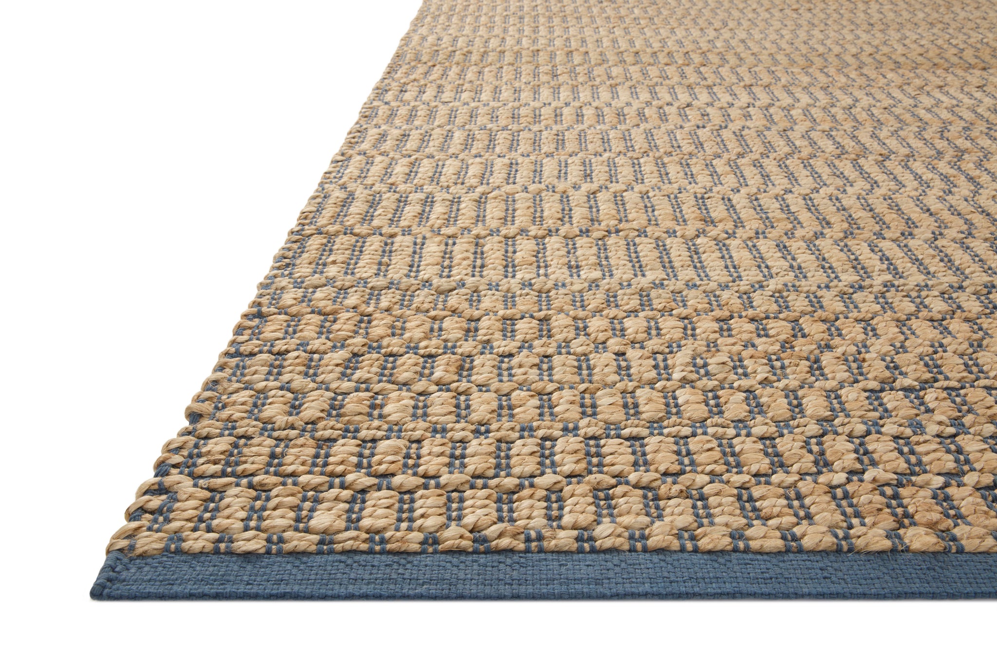 Colton Natural / Navy shown from a different angle to reveal its pattern.