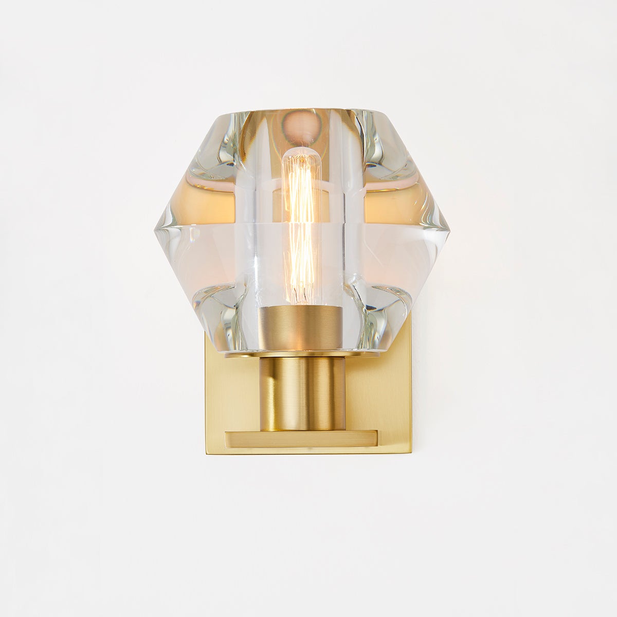 Cooperstown Wall Sconce in aged brass — a Hudson Valley wall sconce for bathrooms, hallways, and living rooms at Laurie Yapp Home.