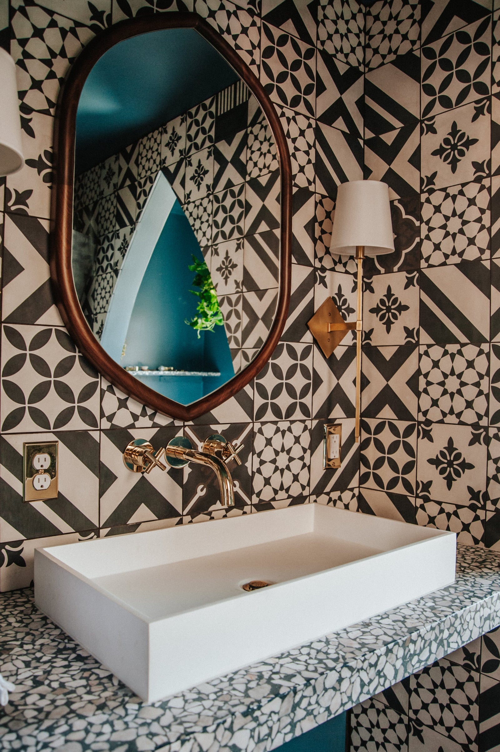 Cortland Wall Sconce in aged brass — a Hudson Valley wall sconce for bathrooms, hallways, and living rooms at Laurie Yapp Home.
