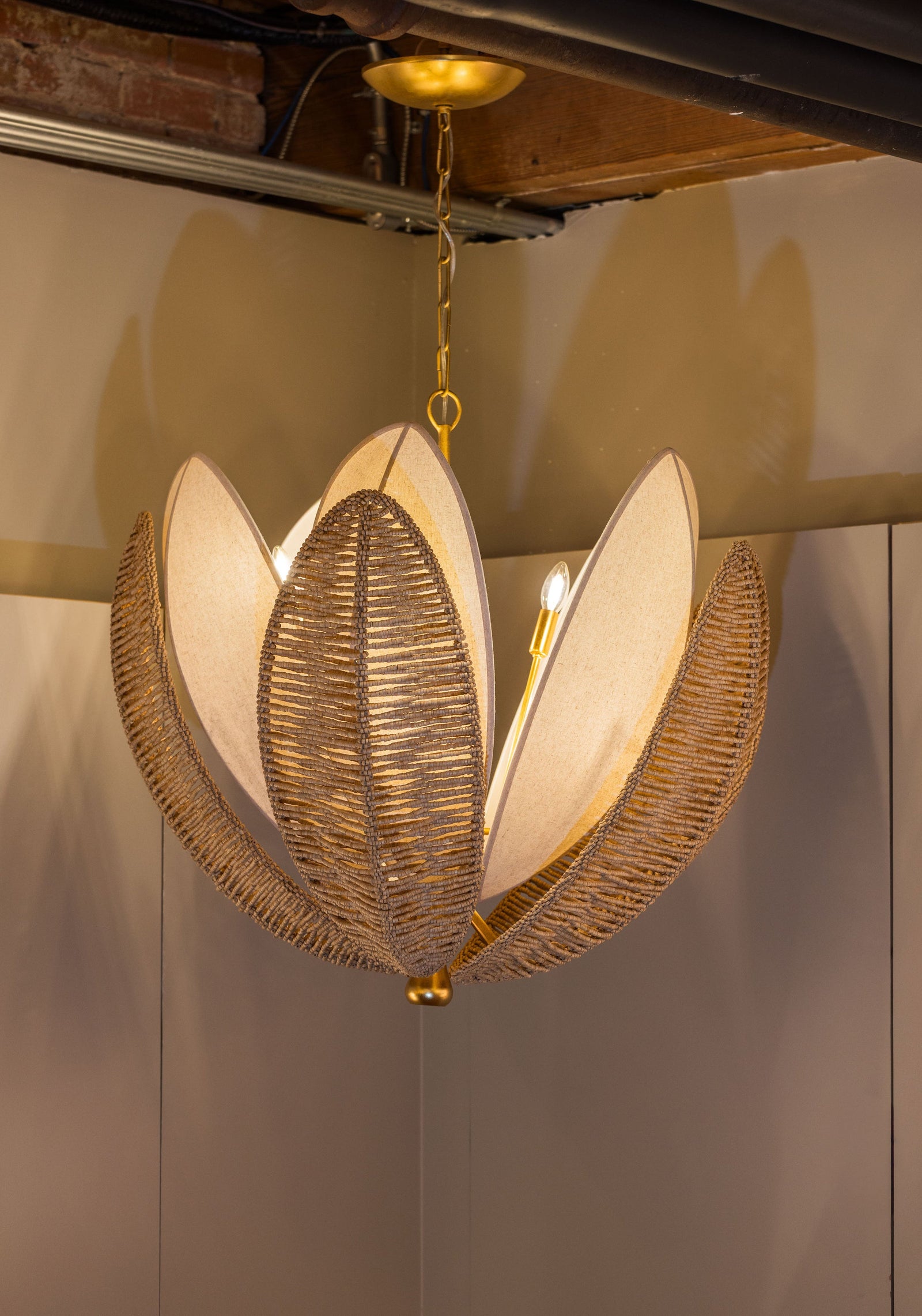 Costa Brava Chandelier 24" — a Corbett chandelier for dining rooms, entries, and living rooms at Laurie Yapp Home.