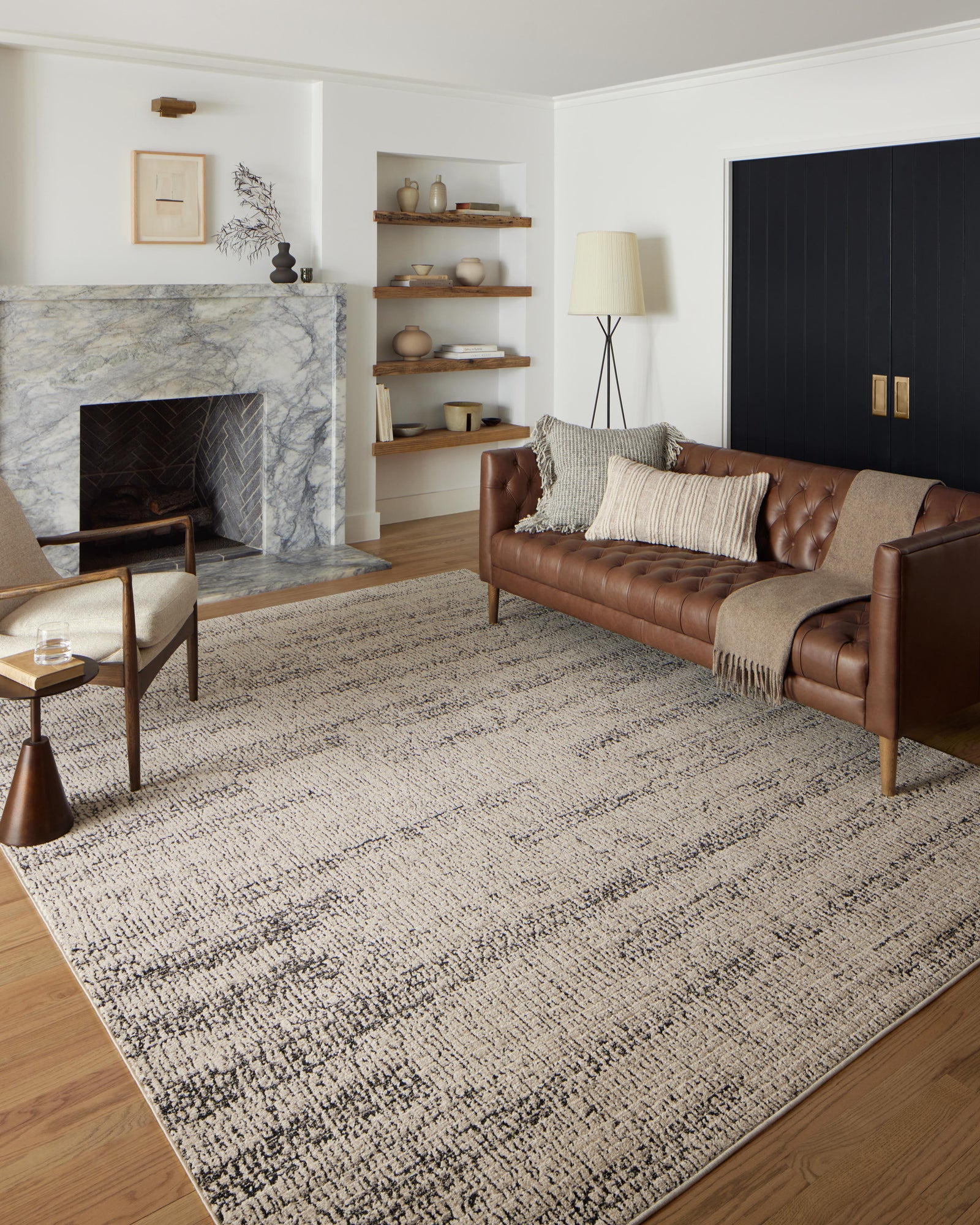 Darby Oatmeal / Charcoal — a Loloi rug at Laurie Yapp Home.
