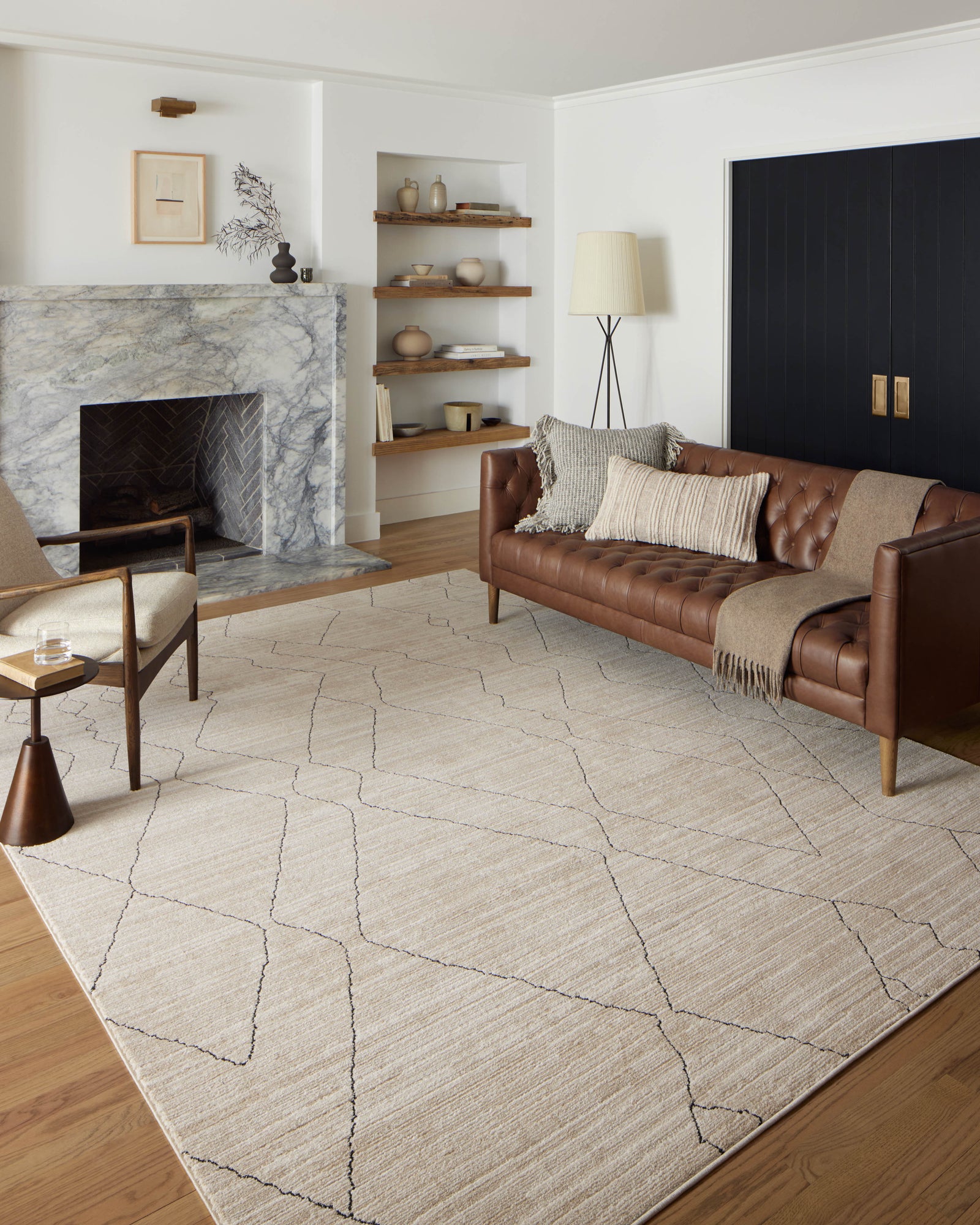 Darby Sand / Charcoal — a Loloi rug at Laurie Yapp Home.