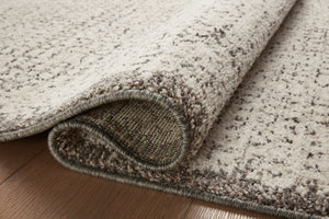 Close-up detail of the Darby Ivory / Stone showing its pile and weave.