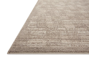 Side view of the Darby Pebble / Sand rug.
