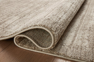Close-up detail of the Darby Pebble / Sand showing its pile and weave.