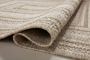Side view of the Dawn Natural (Pattern 1) rug.