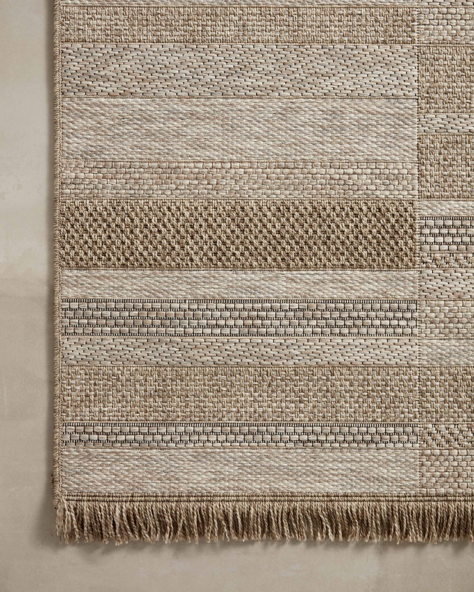 Close-up detail of the Dawn Natural (Pattern 3) showing its pile and weave.