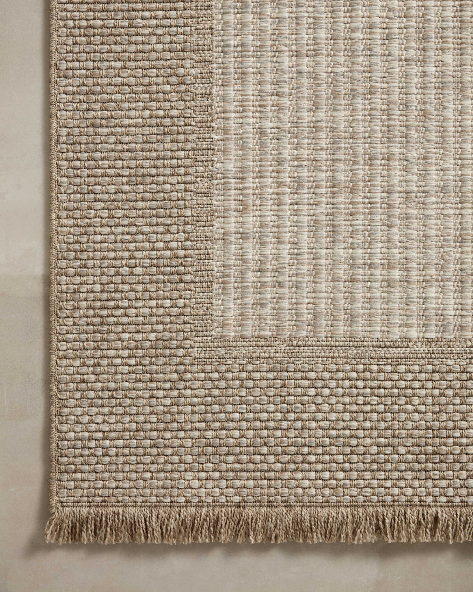 Close-up detail of the Dawn Natural (Pattern 6) showing its pile and weave.