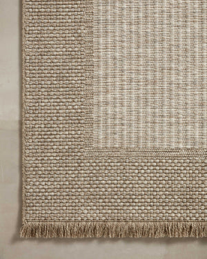 Close-up detail of the Dawn Natural (Pattern 6) showing its pile and weave.