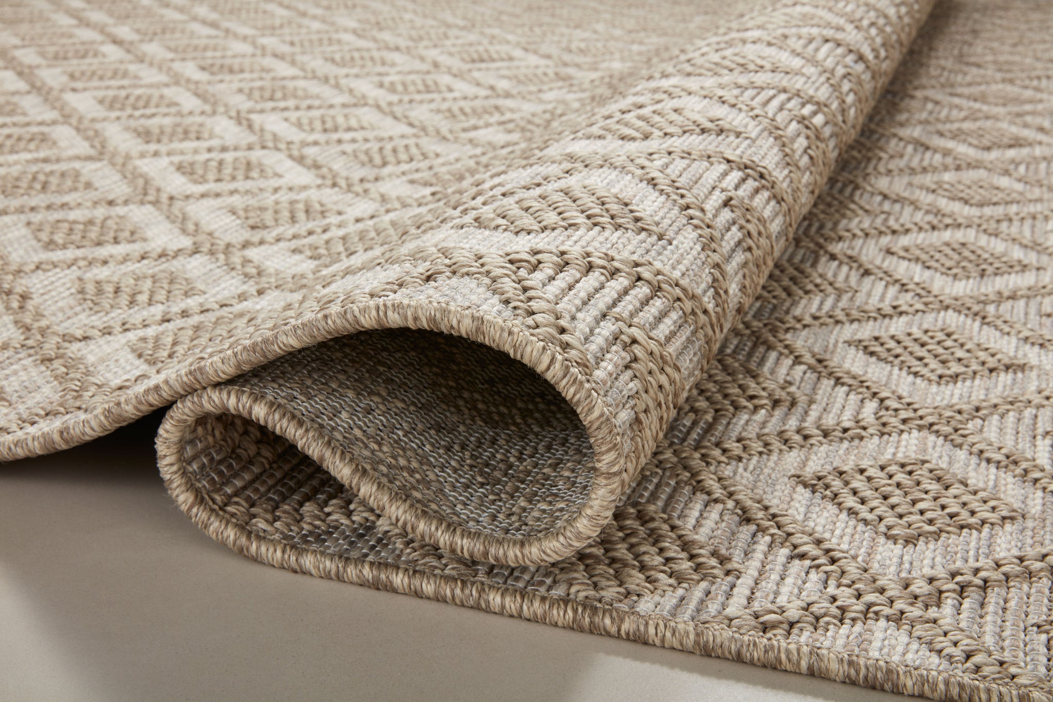 Close-up detail of the Dawn Natural (Pattern 7) showing its pile and weave.