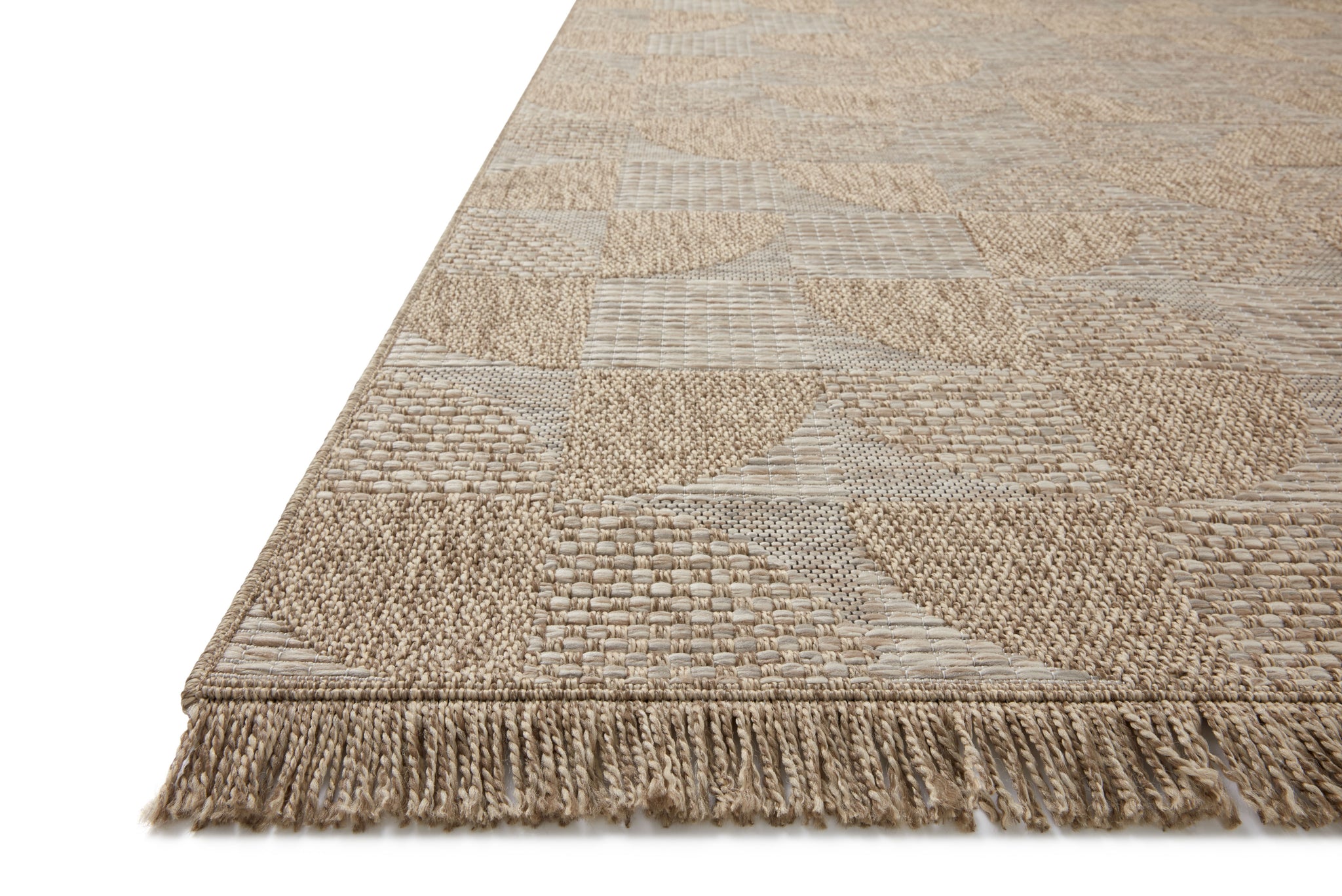 Side view of the Dawn Natural (Pattern 8) rug.