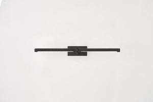 Close-up of the Deptford Picture Light 24" in dark bronze showing the arm curve and shade proportion.