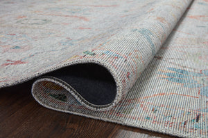 Elysium Pebble / Multi styled in a living room at Laurie Yapp Home.