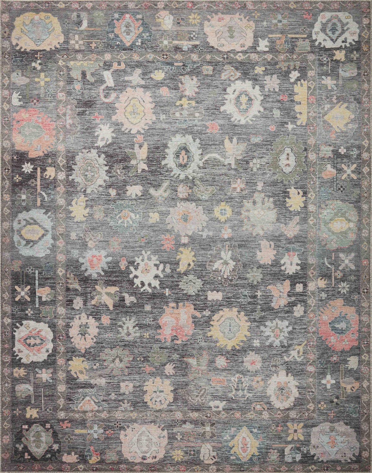 Elysium Charcoal / Multi — a Loloi rug at Laurie Yapp Home.