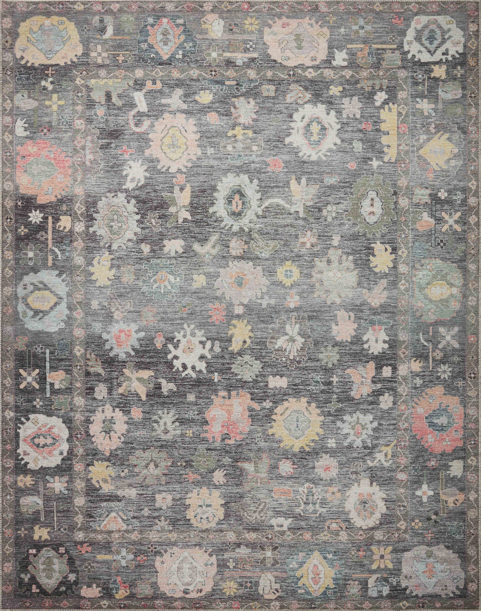 Elysium Charcoal / Multi — a Loloi rug at Laurie Yapp Home.