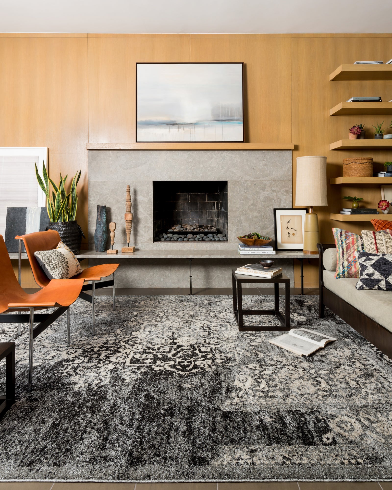 Emory Black / Ivory — a Loloi rug at Laurie Yapp Home.