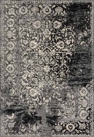 Emory Black / Ivory — a Loloi rug at Laurie Yapp Home.