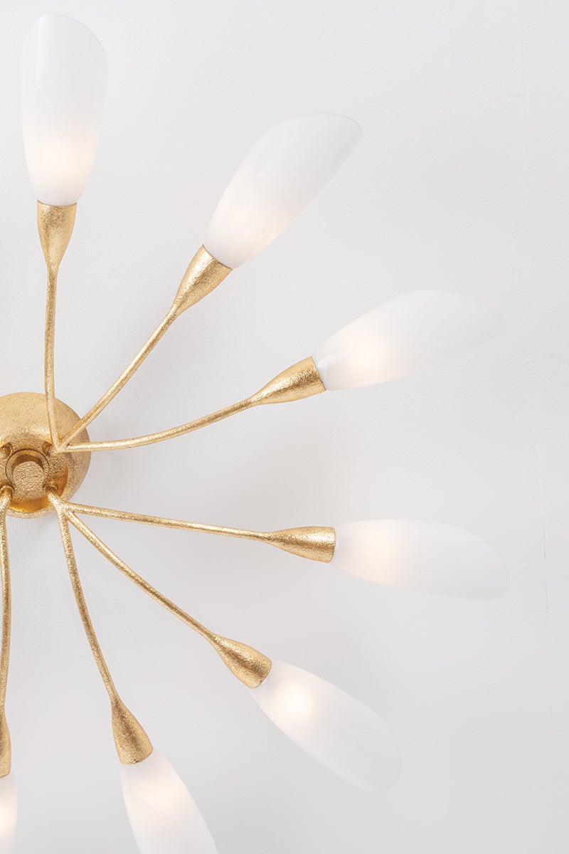 Enfield Semi Flush 42" — a Hudson Valley close-to-ceiling for hallways, bedrooms, and entryways at Laurie Yapp Home.