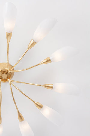 Enfield Semi Flush 42" shown from a second angle to highlight the shade profile and mounting canopy.