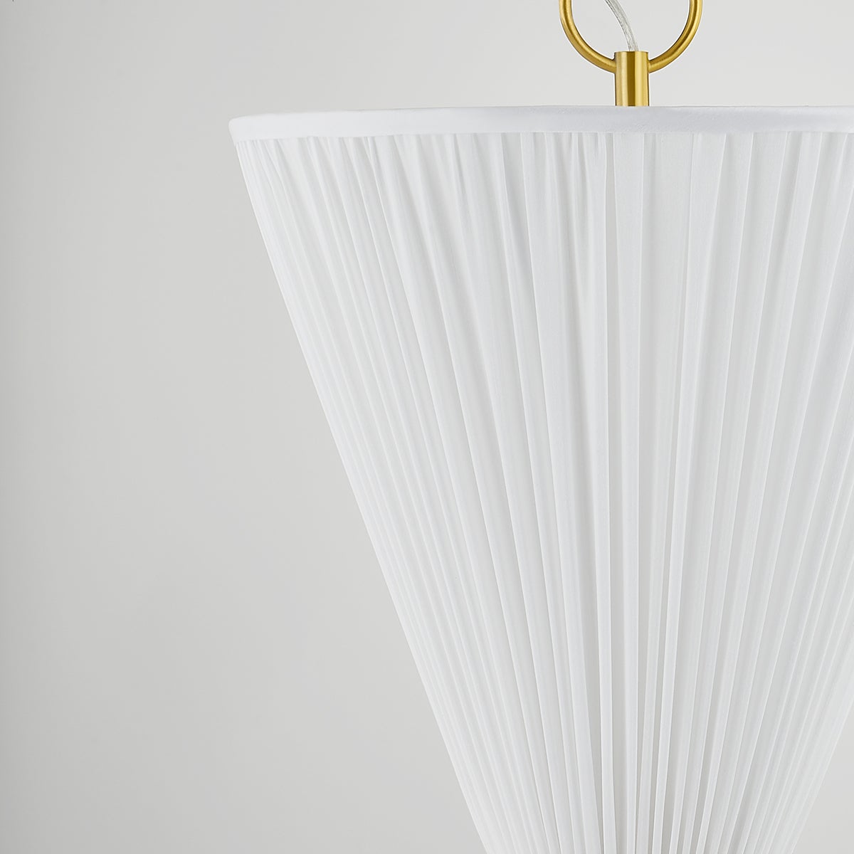 Enid Pendant 30" in aged brass — a Hudson Valley pendant for kitchens, entries, and dining rooms at Laurie Yapp Home.