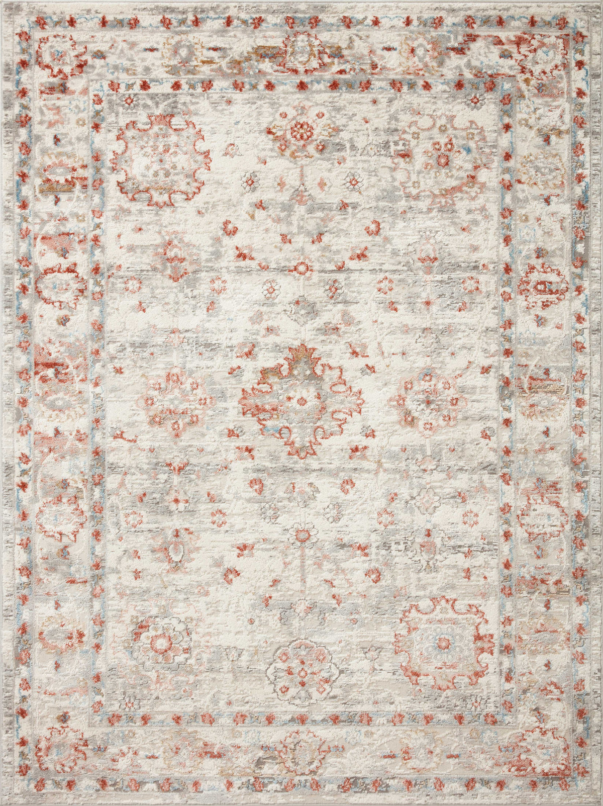 Estelle Ivory / Rust — a Loloi rug at Laurie Yapp Home.