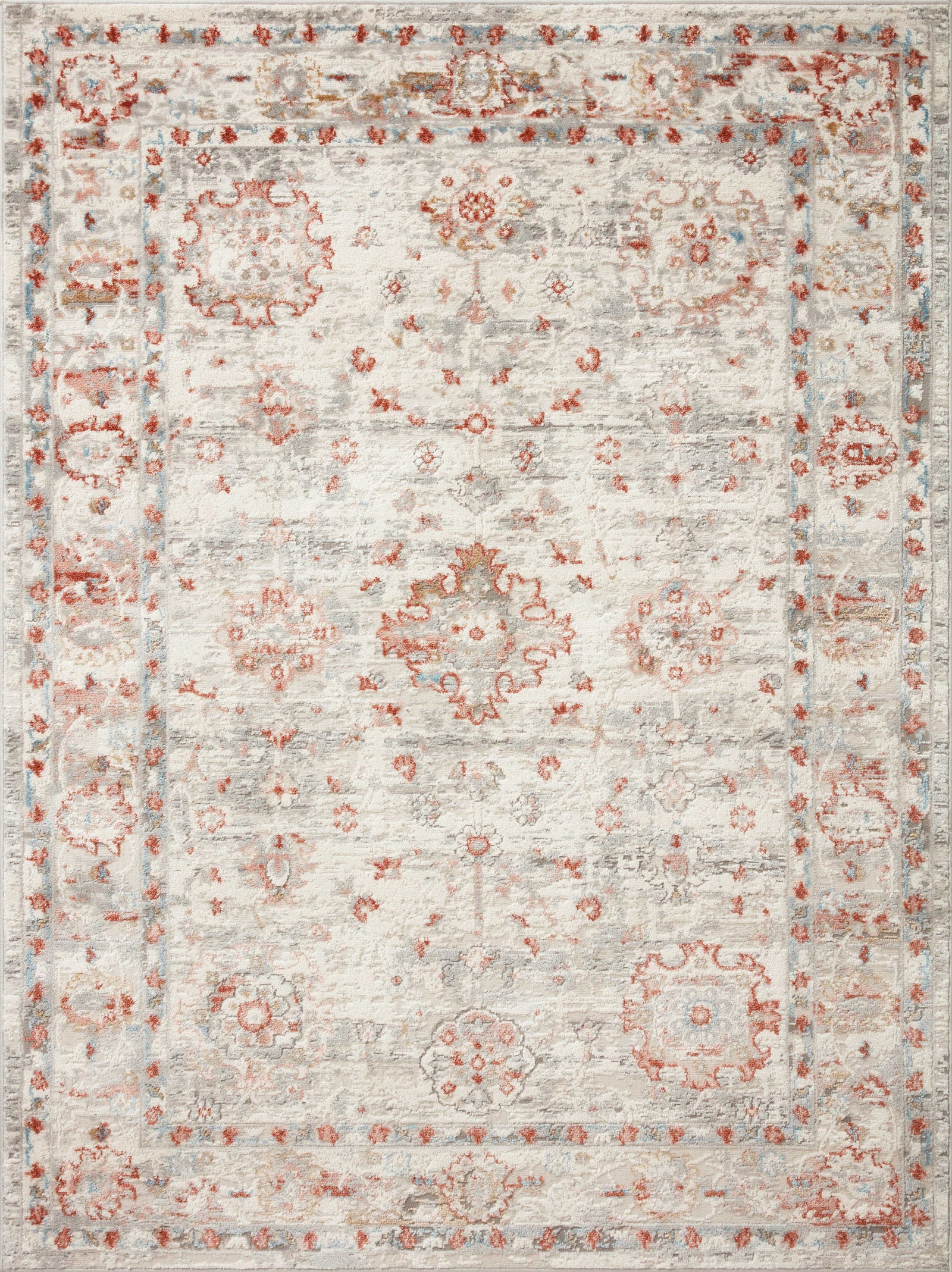 Estelle Ivory / Rust — a Loloi rug at Laurie Yapp Home.