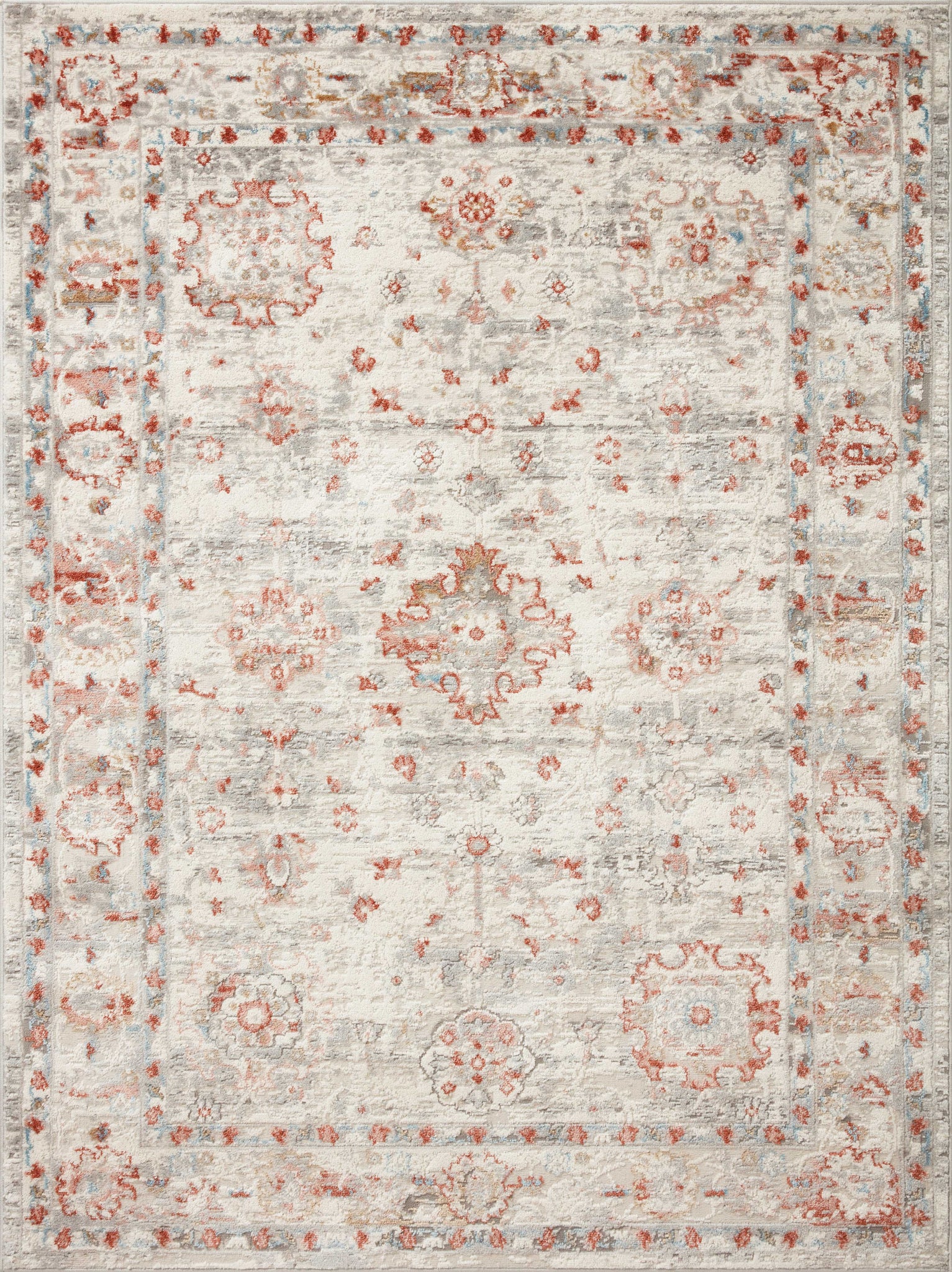 Estelle Ivory / Rust — a Loloi rug at Laurie Yapp Home.