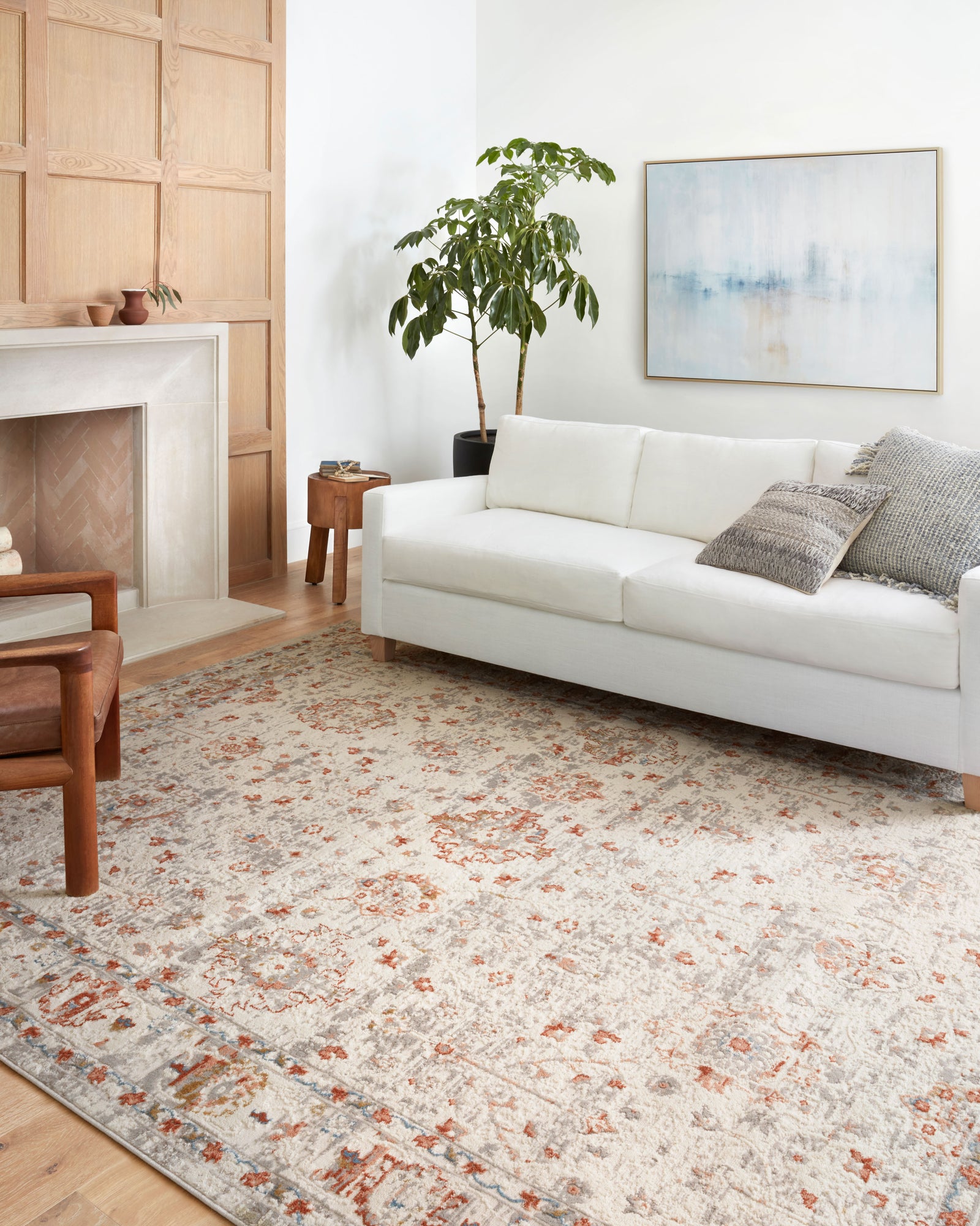 Estelle Ivory / Rust — a Loloi rug at Laurie Yapp Home.