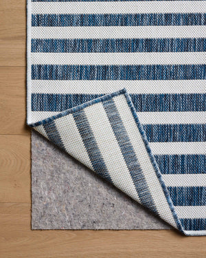 Easton Denim / Ivory shown from a different angle to reveal its pattern.