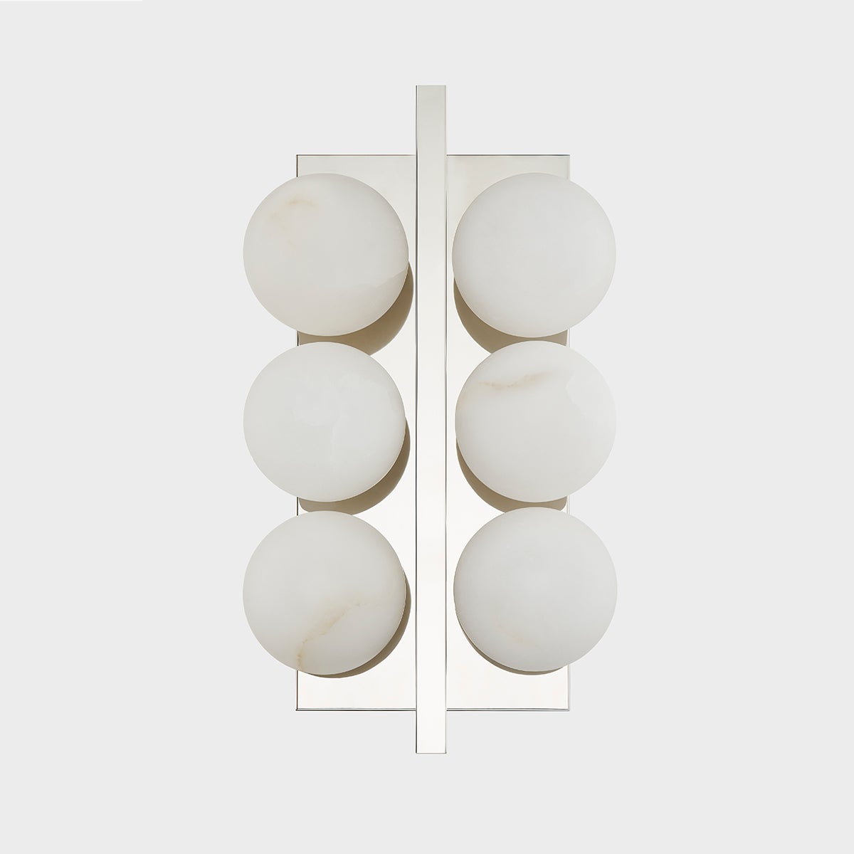 Emille Wall Sconce 6.75" x 12.25" shown from the front to reveal the arm curve and shade silhouette.