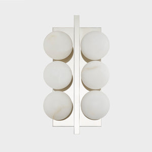 Emille Wall Sconce 6.75" x 12.25" shown from the front to reveal the arm curve and shade silhouette.
