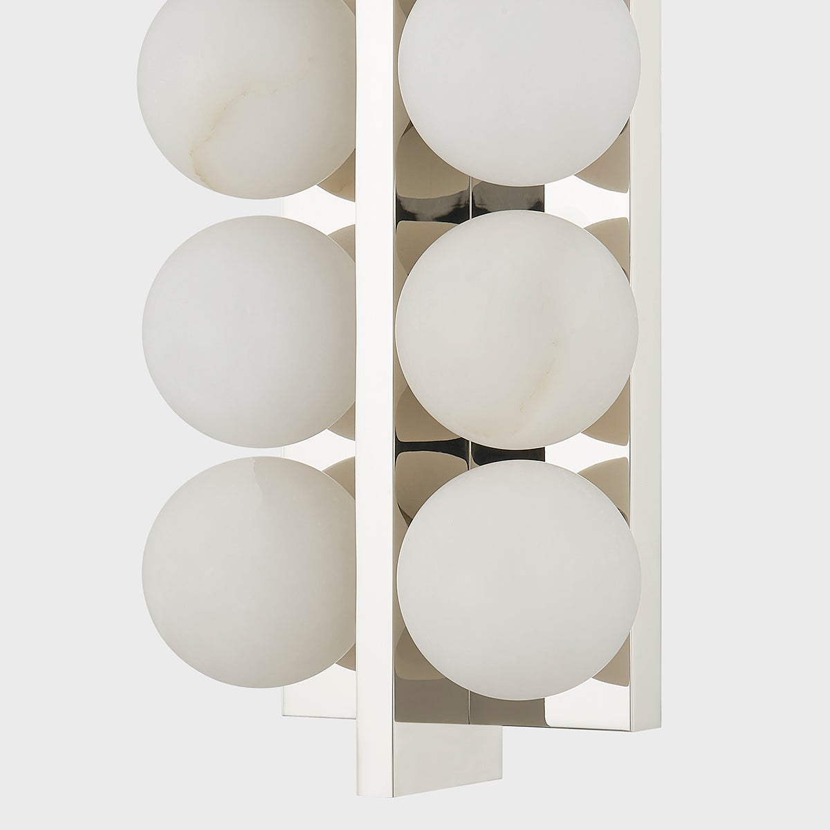 Emille Wall Sconce 6.75" x 18.25" shown from the front to reveal the arm curve and shade silhouette.