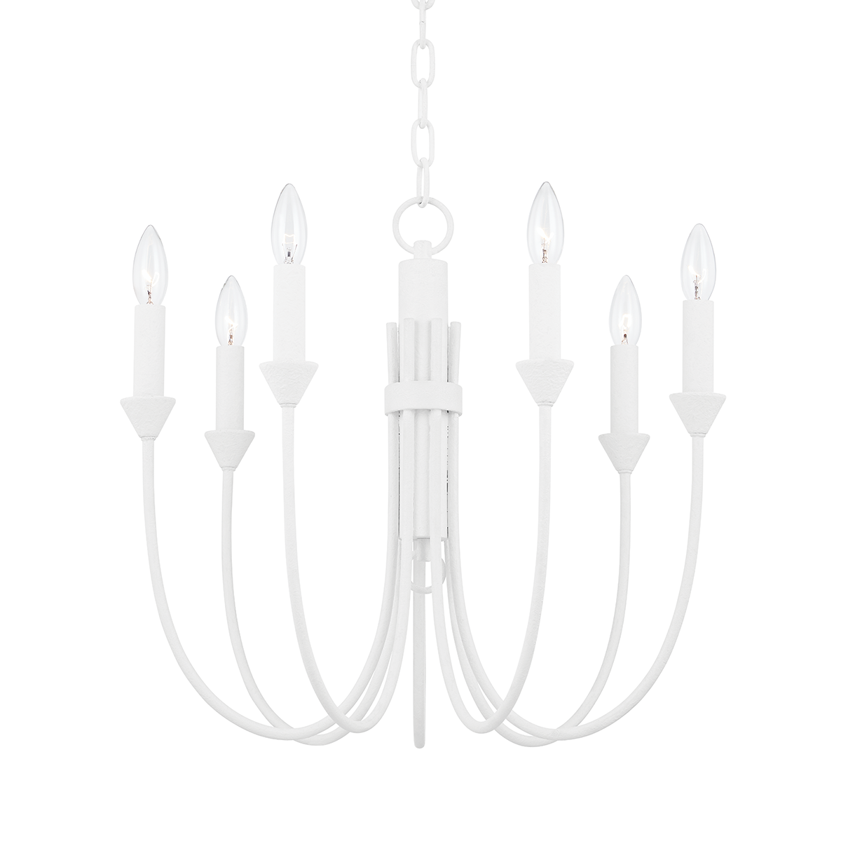 Cate Chandelier 21.5" shown from a second angle to highlight the frame, arms, and shade detail.