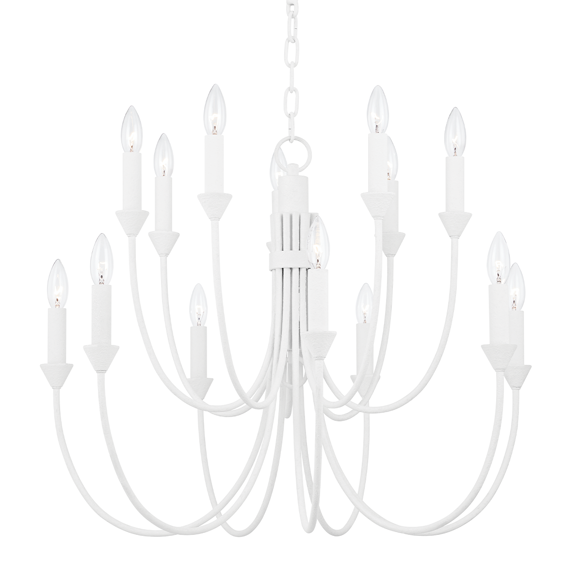 Cate Chandelier 30" shown from a second angle to highlight the frame, arms, and shade detail.