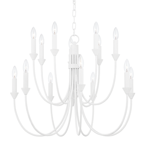 Cate Chandelier 30" shown from a second angle to highlight the frame, arms, and shade detail.