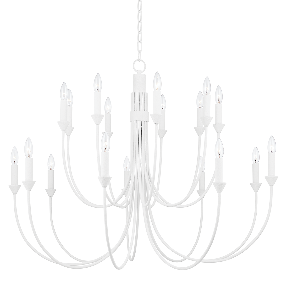 Cate Chandelier 42" shown from a second angle to highlight the frame, arms, and shade detail.
