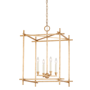 Huck Lantern 22" shown from a second angle to highlight the frame and glass panel detail.