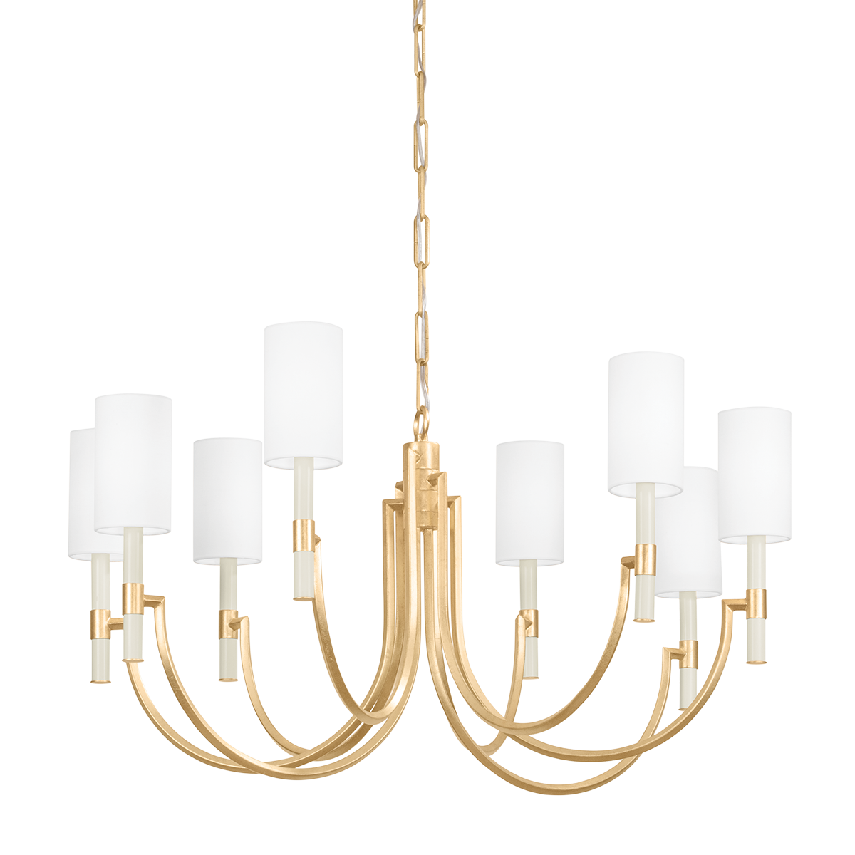 Gustine Chandelier 42" — a Troy chandelier for dining rooms, entries, and living rooms at Laurie Yapp Home.