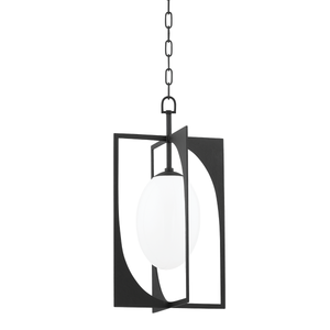 Enzo Lantern 13" — a Troy lantern for entries, foyers, and covered porches at Laurie Yapp Home.