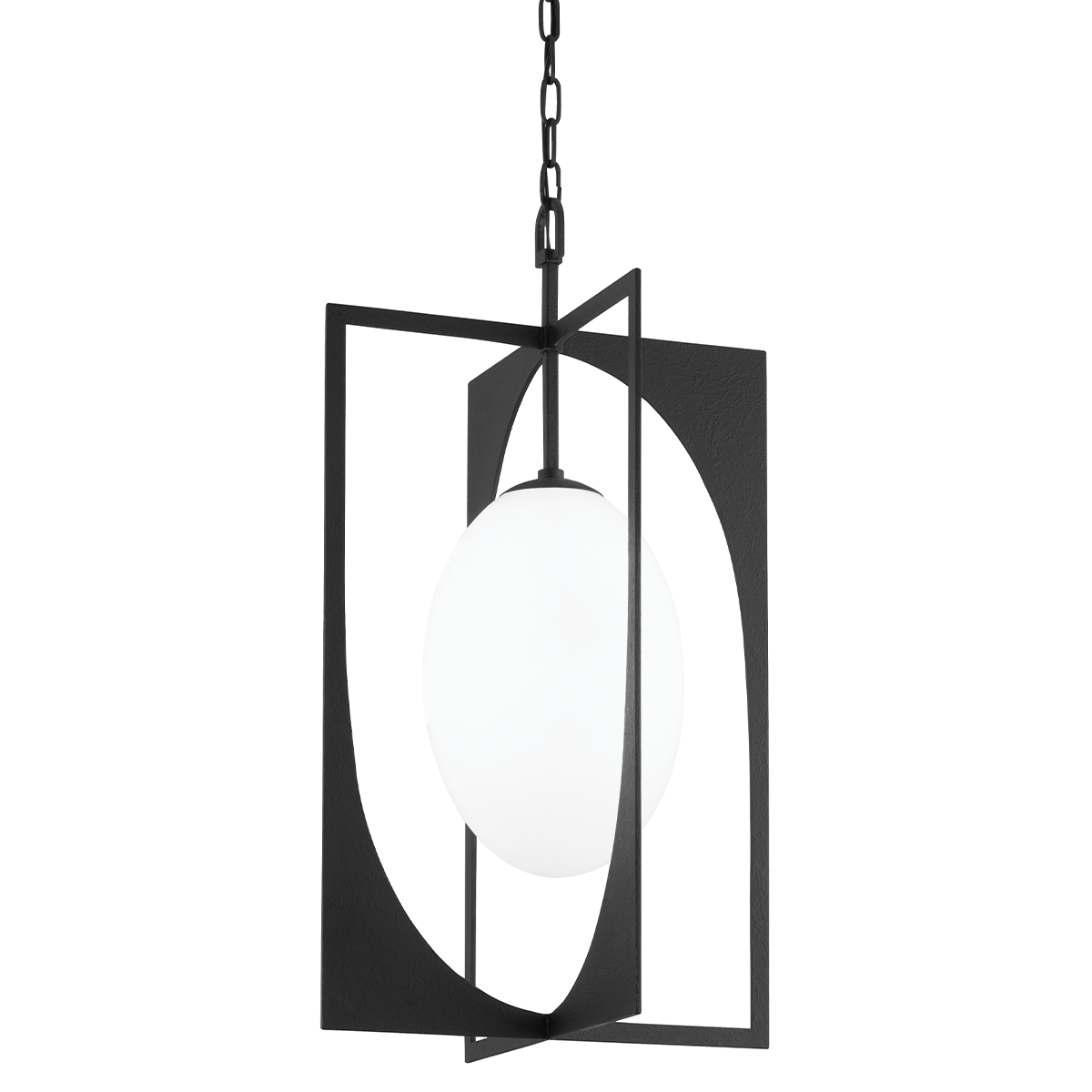 Enzo Lantern 18" — a Troy lantern for entries, foyers, and covered porches at Laurie Yapp Home.