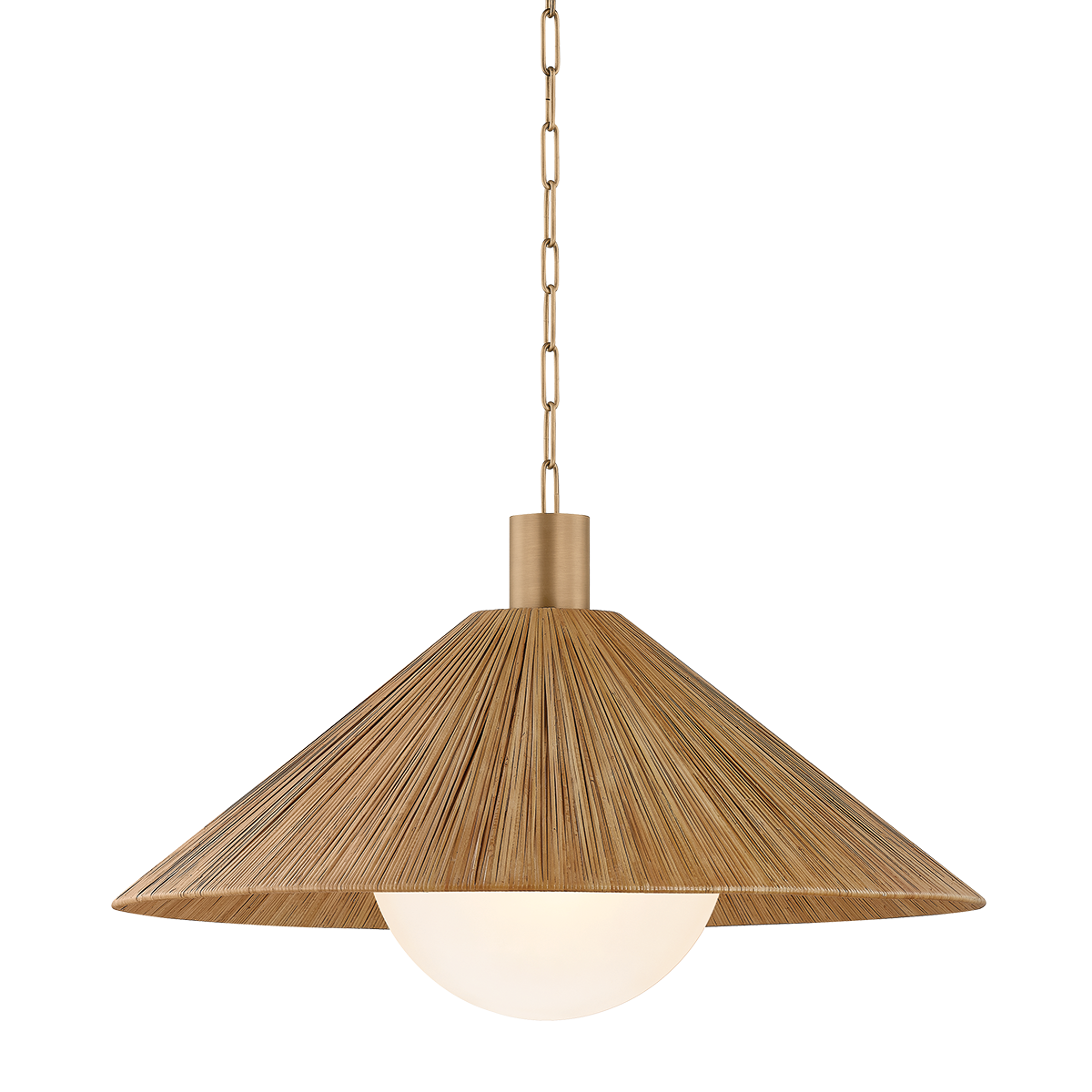 Woodside Pendant 32" — a Troy pendant for kitchens, entries, and dining rooms at Laurie Yapp Home.