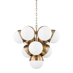 Cupertino Chandelier — a Troy chandelier for dining rooms, entries, and living rooms at Laurie Yapp Home.